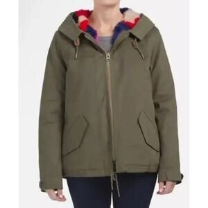 Belle Vere Hooded Full Zip Coat Faux Fur Lining Streetwear Medium